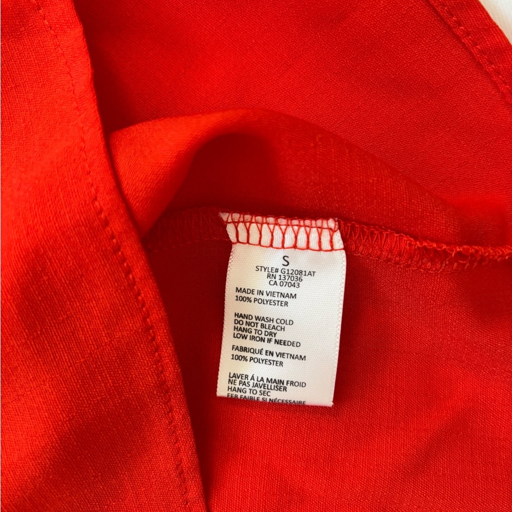 Paper Crane Women’s Small Spaghetti Strap Tank Top Burnt Orange Retro Western - Picture 5 of 9